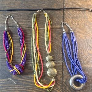 Multicolor Beaded Necklace Set